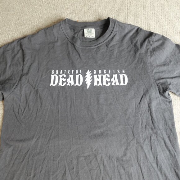 Dogfish Head Shirt Large Gray Grateful Dead Double Sided - Picture 4 of 8